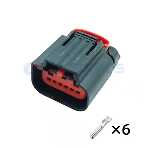 Waterproof Wire Harness Automobile Electronic Throttle Sensor/air Flowmeter Plug for Car 6-Pin Female 1-1419168-1 - image 2